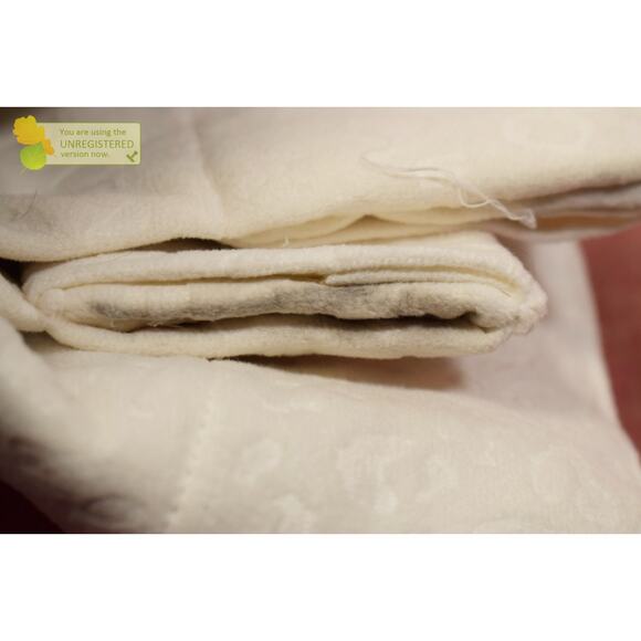 Threshold 50x63" Blackout Embosse Velvet Rod Pocket Curtain Panel Ivory (Marks)* - Picture 3 of 8